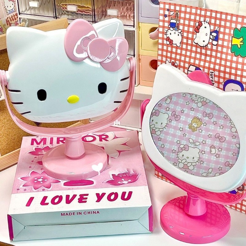 Beauty Makeup Vanity Set - Lustro do makijażu Hello Kitty, urocze,